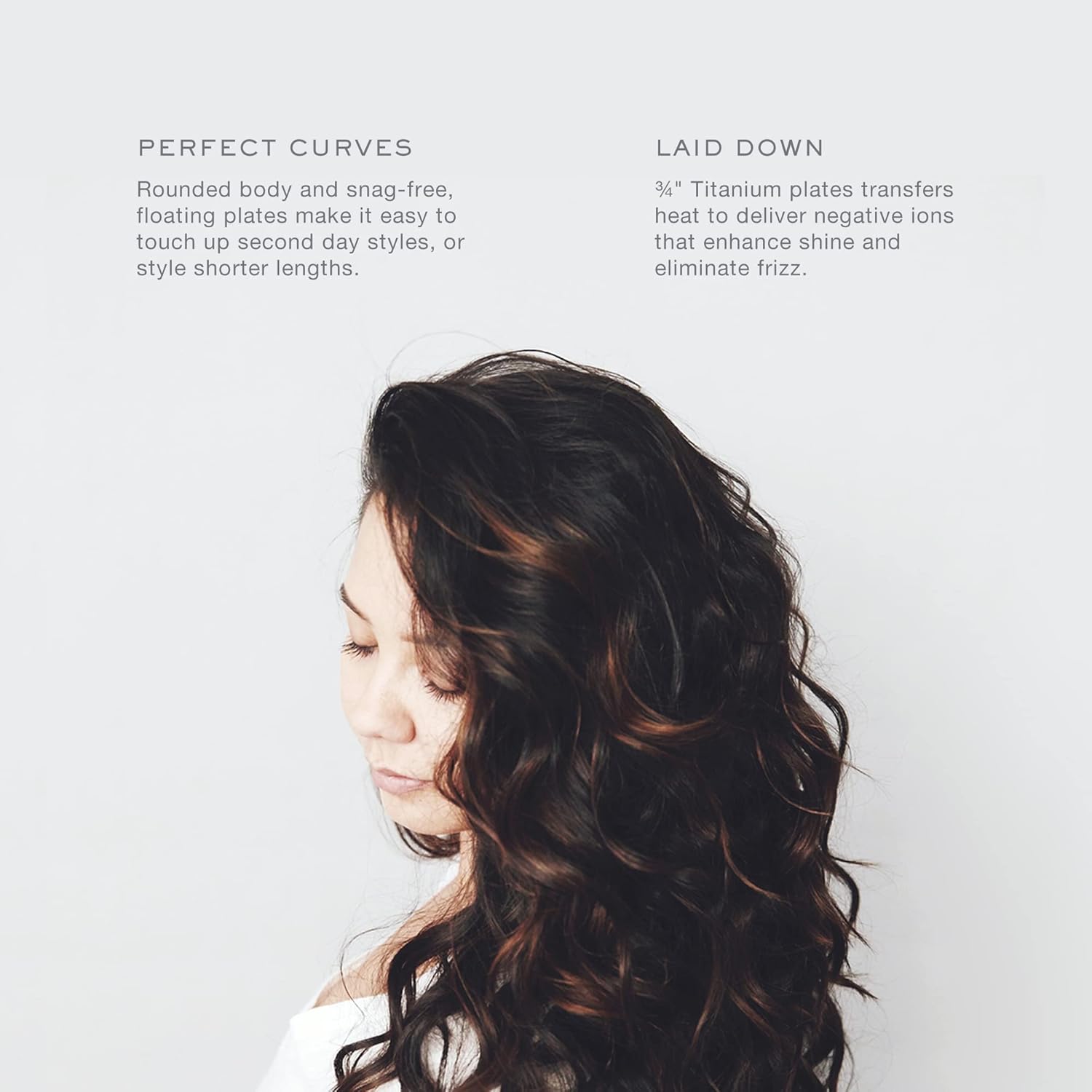 Kristin Ess Titanium Mini Flat Iron Curling Straightener for Short Hair Defining + Detailing - Travel Case, Fast Heat, Dual Voltage, Auto Shut-Off - 3/4 Inch Plates : Beauty & Personal Care