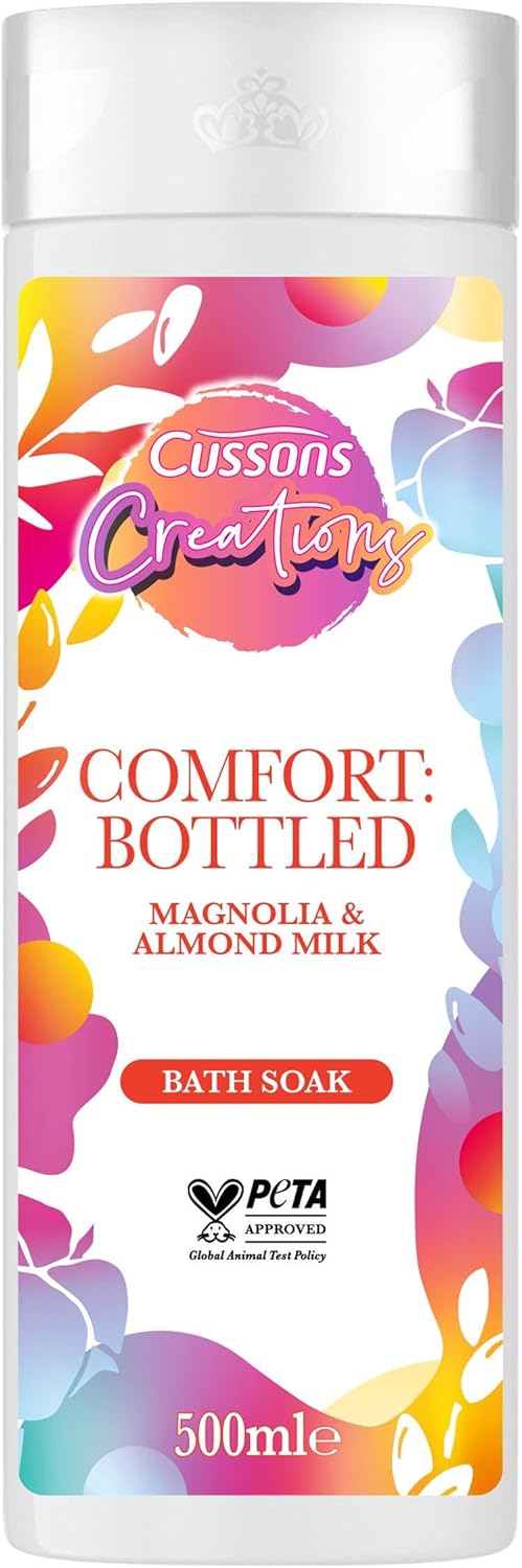 Creations Comfort: Bottled Magnolia & Almond Milk Bath Soak 500Ml