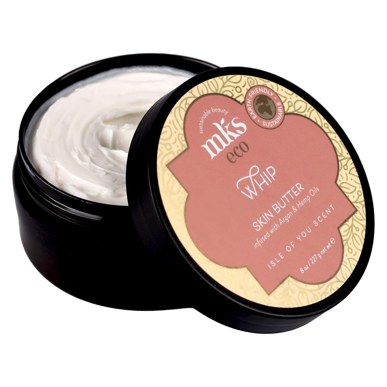 Mks Eco Whip Skin Butter - 8 Oz - Total Body Moisturizer - Moroccan Argan Oil, Hemp Seed Oil, Jojoba Oil, Shea Butter - Vegan & Cruelty Free
