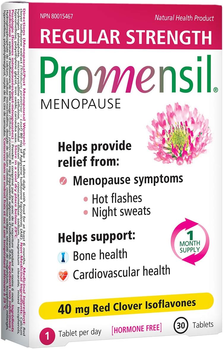 Menopause, Regular Strength 40mg, 30 count pack