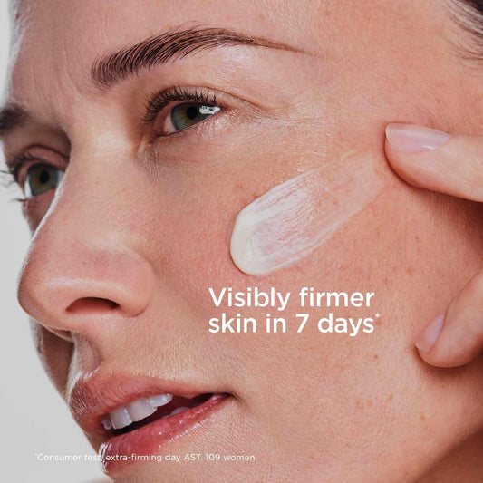Extra-Firming Day Cream For All Skin Types | Anti-Ageing Moisturiser With Collagen Boosting Ingredients | Hydrating & Firming Face Cream | Refillable Packaging | 50Ml