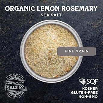 Organic Lemon Rosemary Sea Salt 2 Lbs. By San Francisco Salt Company