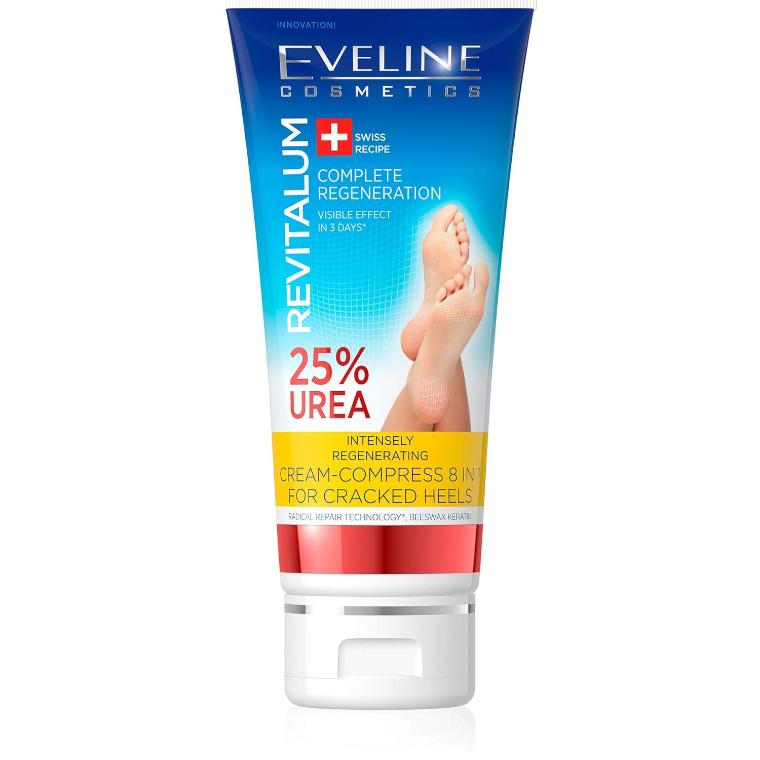 Eveline Revitalum Foot Cream Regenerating 8 In 1 Urea 25% 3.5Oz