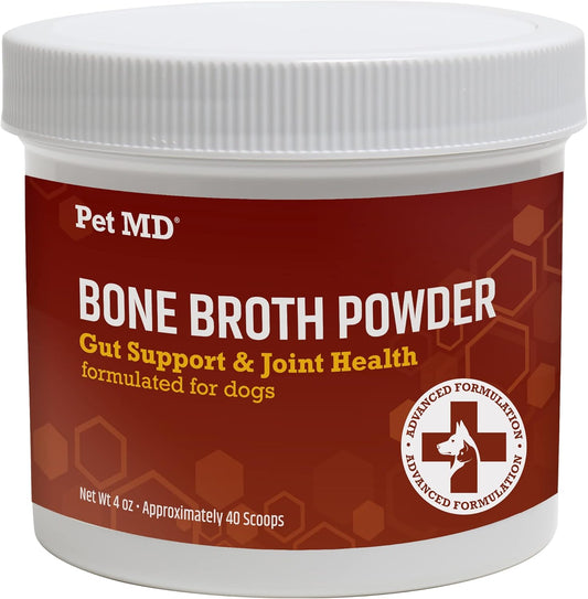 Pet Md Bone Broth Powder & Wrap A Pill Cheese + Bacon Flavor
