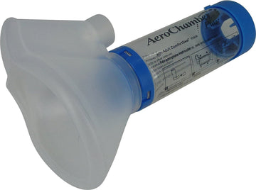 Firstaid S0898150 Aerochamber Plus Inhaler Chamber With Mask, Blue