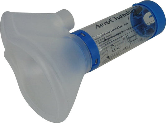 Firstaid S0898150 Aerochamber Plus Inhaler Chamber With Mask, Blue