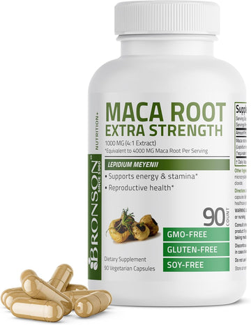 Bronson Maca Root Extra Lepidium Meyenii, Non-Gmo, 90 Vegetarian Capsules