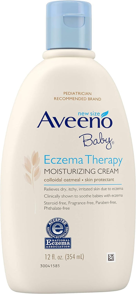 Aveeno Baby Eczema Therapy Moisturizing Cream, 12 Ounce