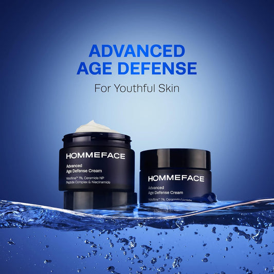 Hommeface Advanced Age Defense Anti-Wrinkle Day & Night Face Cream For Men, 1.76 Oz