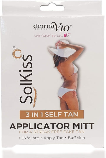 Derma V10 Solkiss 3-In-1 Self Tan Applicator Mitt