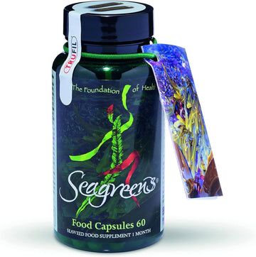 Seagreens Seaweed Food Supplement – 390Mcg Natural Iodine Per Serving, 11 Vitamins, 67 Minerals, Vegan Supplement For Men And Women, Supports Digestion And Metabolism, 60 Capsules
