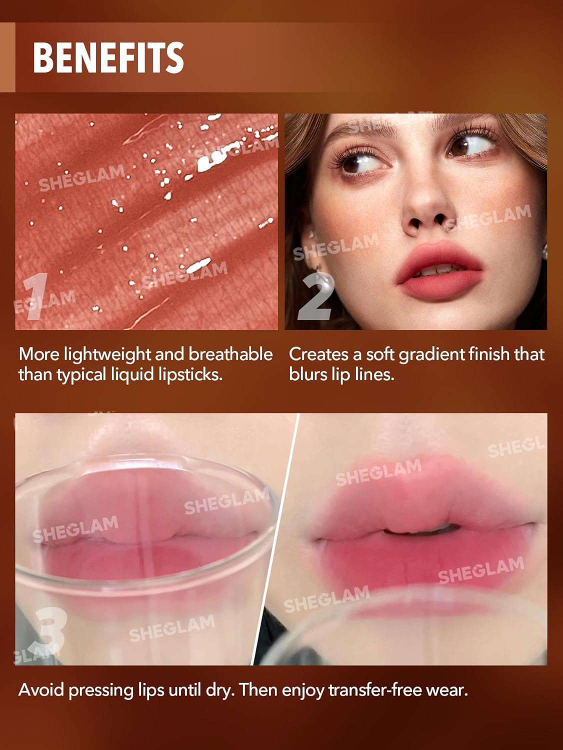 SHEGLAM Soft Haze Lip Blur Waterproof Liquid Lipstick Matte Transfer-Proof Lip Tint Lasting Super Stay Lip Stain-Little Things : Beauty & Personal Care