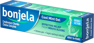 Bonjela Adult Gel 15g - Mint Oral Pain Relief For Mouth Ulcers, Cold Sores, Dentures - Fast 3-Minute Action, Fights Infections, Medication For Quick Comfort