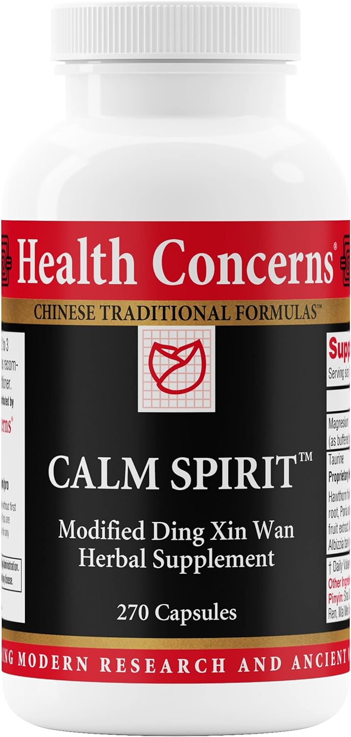 Health Concerns Calm Spirit - Calm Support - Stress Relief & Sleep Supplement - 270 Capsules