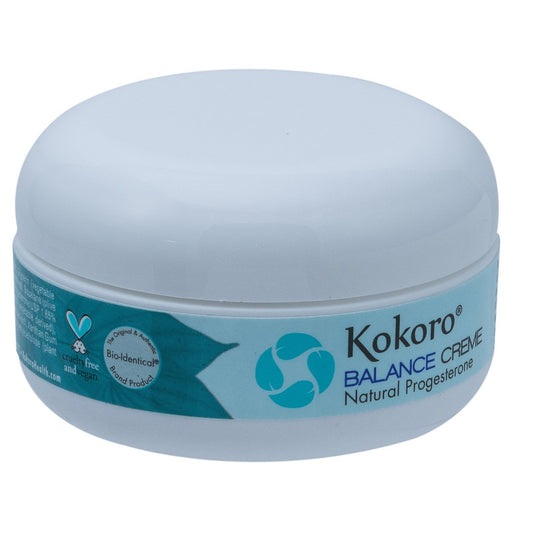 Kokoro Balance Creme For Women, Bioidentical Natural Progesterone Cream For Menopause Support, 2Oz Jar, Paraben-Free, No Phytoestrogens, Recommended By Dr. Lee Since 1996, Vegan And Peta Formulation