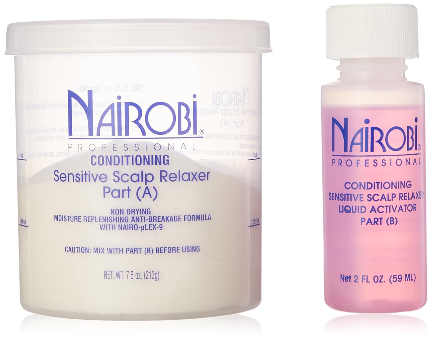Nairobi Conditioning Sensitive Scalp Hair Relaxer Kit, 4 Count