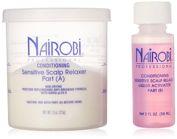 Nairobi Conditioning Sensitive Scalp Hair Relaxer Kit, 4 Count