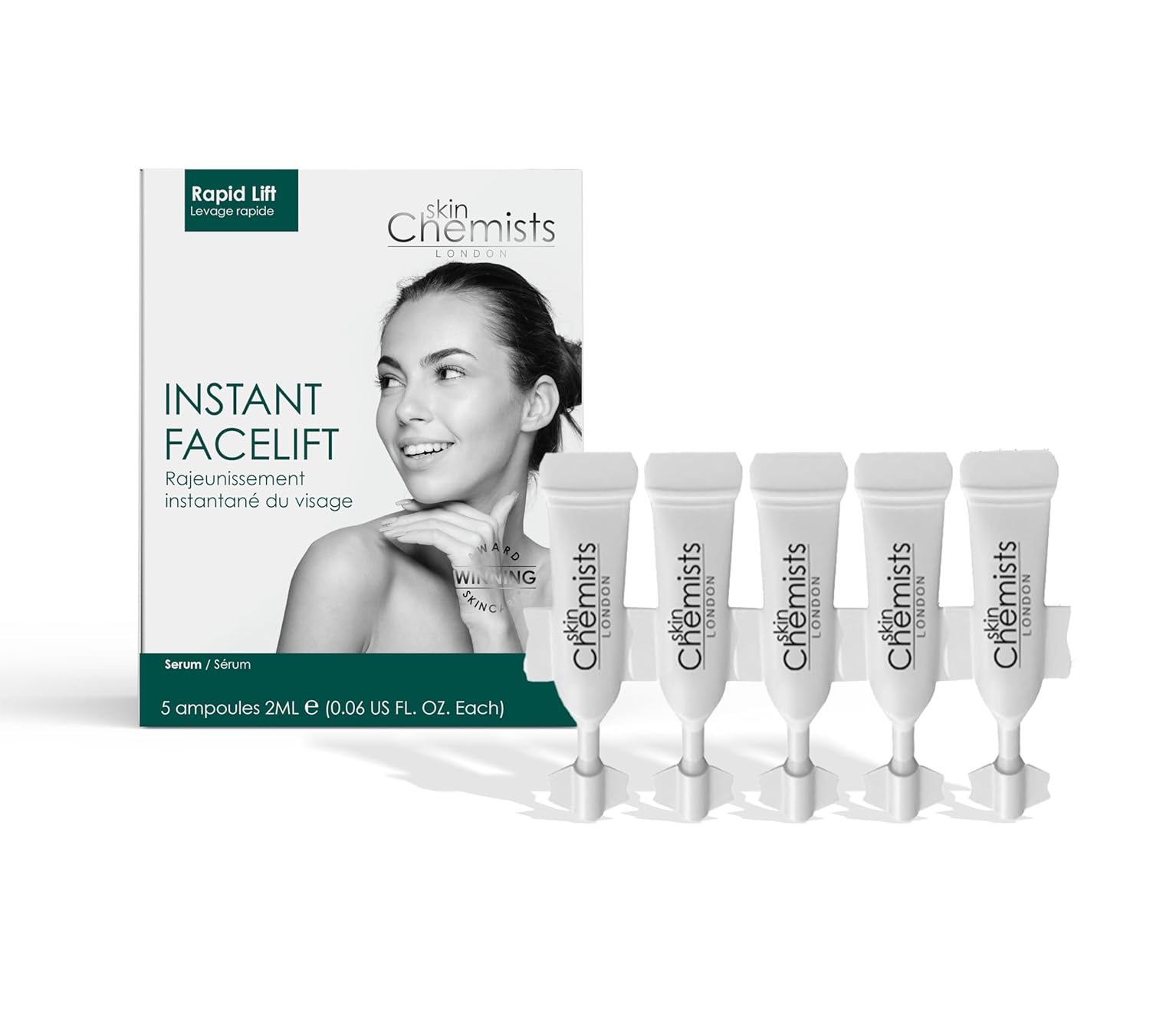 Skinchemists Wrinkle Killer Instant Lift With Hyaluronic Acid & Peptides 5X2Ml | Experience A Visibly Lifted, Smoother & Firmer Complexion In Minutes : Beauty & Personal Care