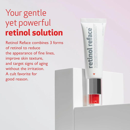 Indeed Labs Retinol Reface 3-In-1 Face Cream | With Retinol Microspheres, Bakuchiol, And Peptides | Radiance Serum For Wrinkles, Dark Spots, & Texture, (1 Fl Oz)