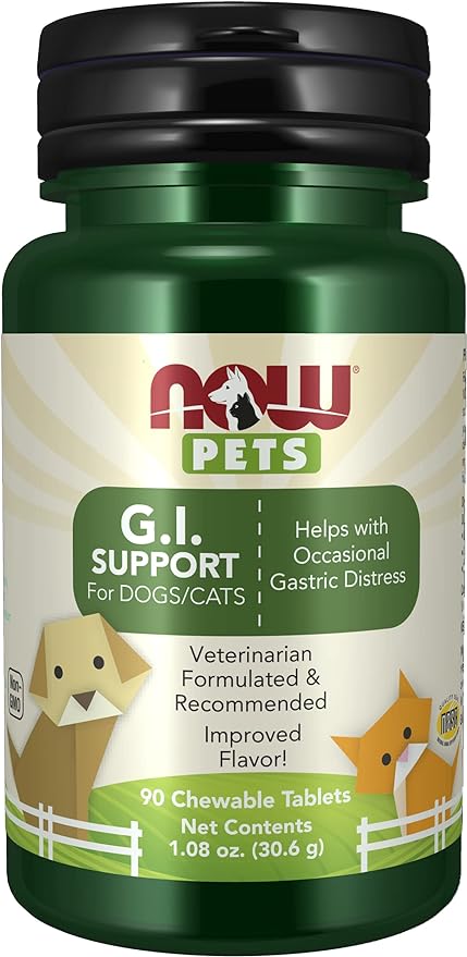Pets Gi Support (Probiotic) 90 Lozenges By Now Foods