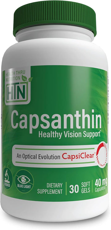 Health Thru Nutrition Capsanthin 40Mg - Ultimate Eye Supplement | Heal