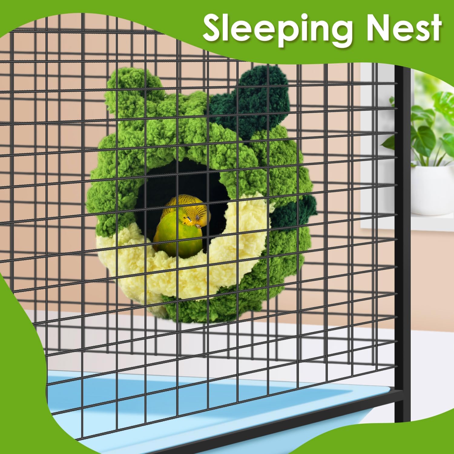 KATUMO Bird Nest, Conure Breeding House Parrotlet Snuggle Hut Lovebird Bed for Conure, Lovebird, Canary, Finch, Coneshape Birds, Hamster, Small Pets : Pet Supplies