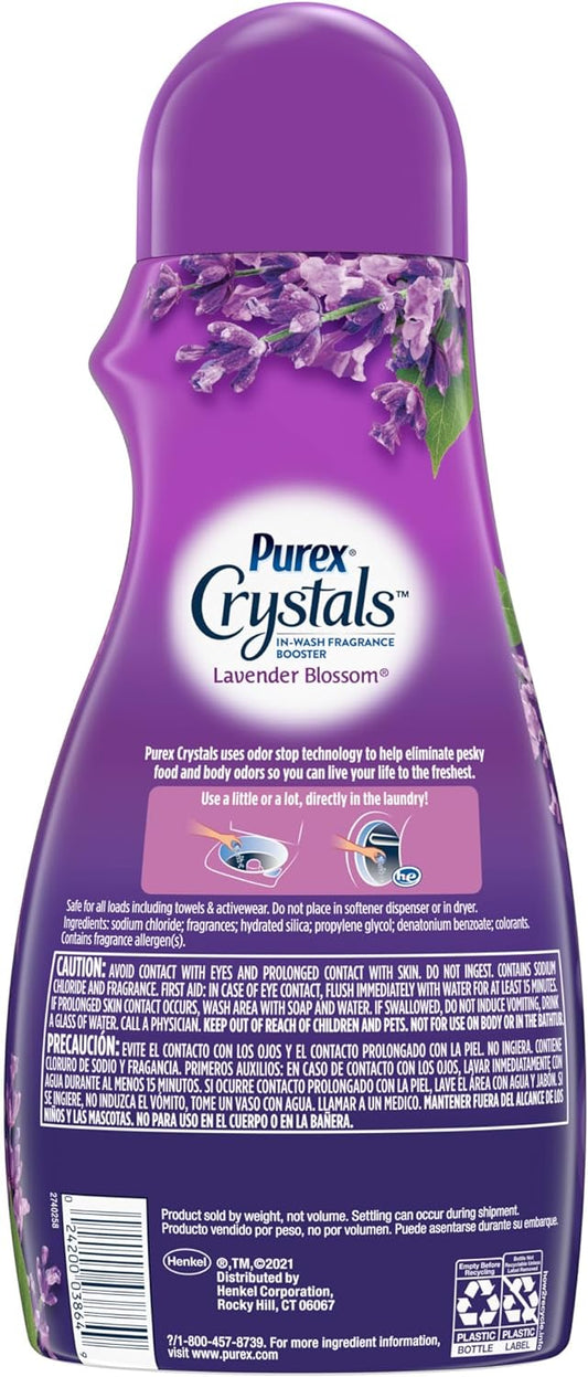 Purex Crystals In-Wash Fragrance and Scent Booster, Lavender Blossom, 39 Ounce