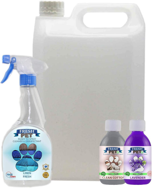 Trade Chemicals Fresh Pet Disinfectant Kennel Pack (Summer Pack) :Pet Supplies