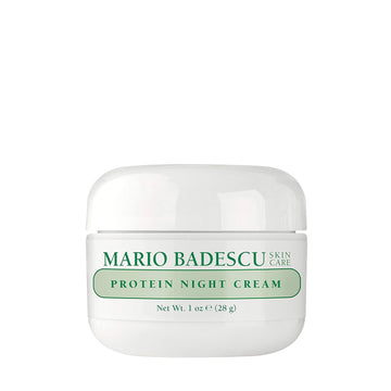 Mario Badescu Protein Night Cream For Dry And Sensitive Skin, Anti Aging Face Cream With Peptides, Collagen & Vitamins A & E, Reduces Wrinkles, Face Moisturizer For Women And Men, 1 Oz
