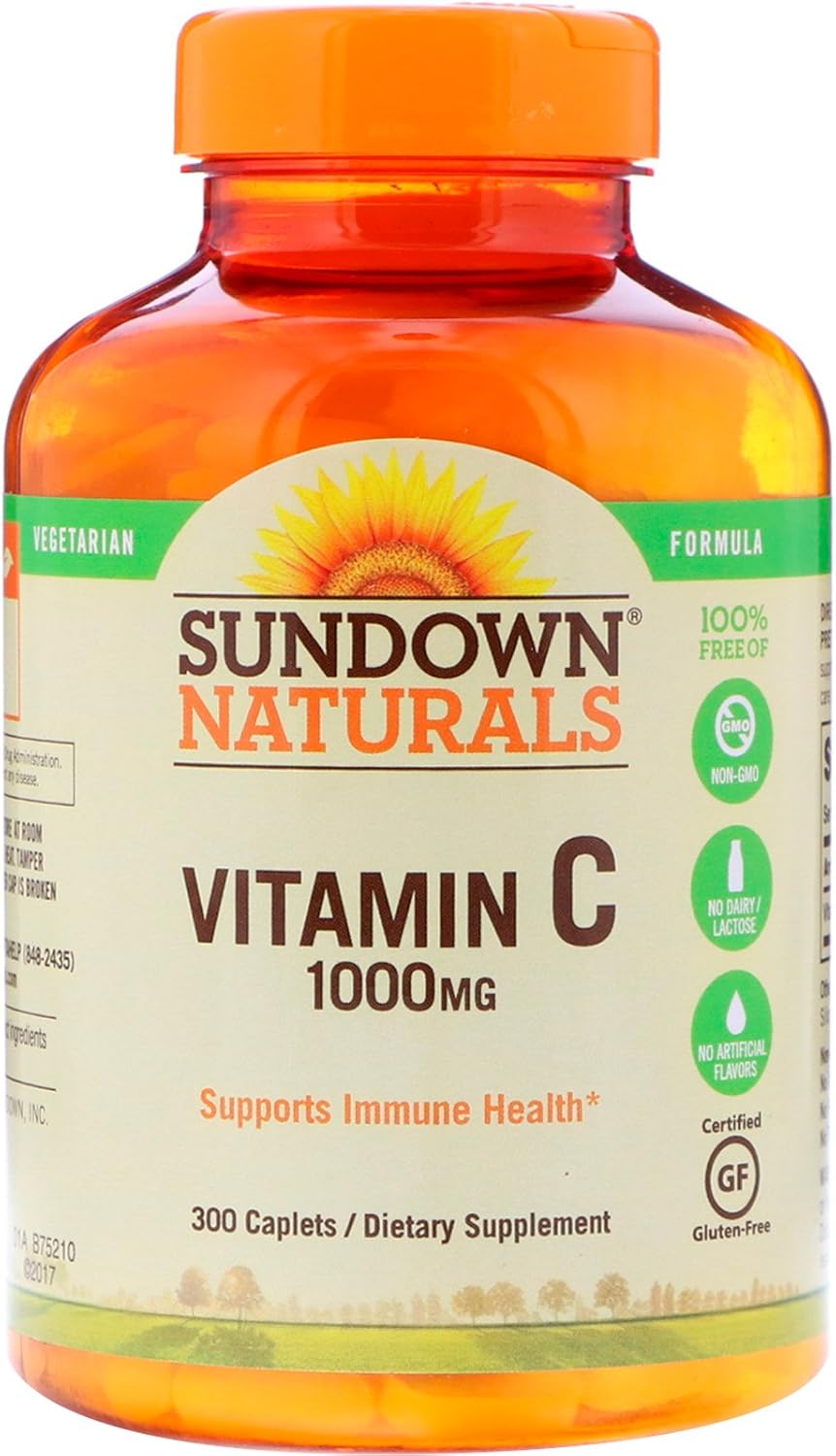 Sundown Vitamin C, 1000 Mg, High Potency, 300 Count Bottles