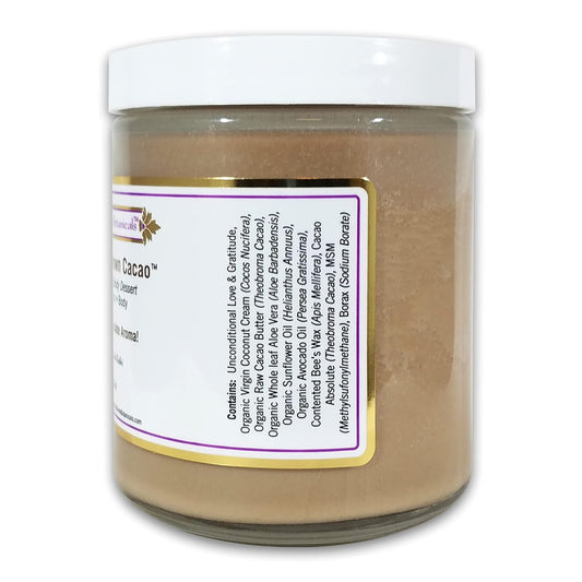 Simply Divine Botanicals How Now Brown Cacao - All-Natural And Organic Body Butter With A Chocolate Aroma To Soften And Deeply Moisturize Hands, Face, Body, 8 Oz : Body Butters : Beauty & Personal Care