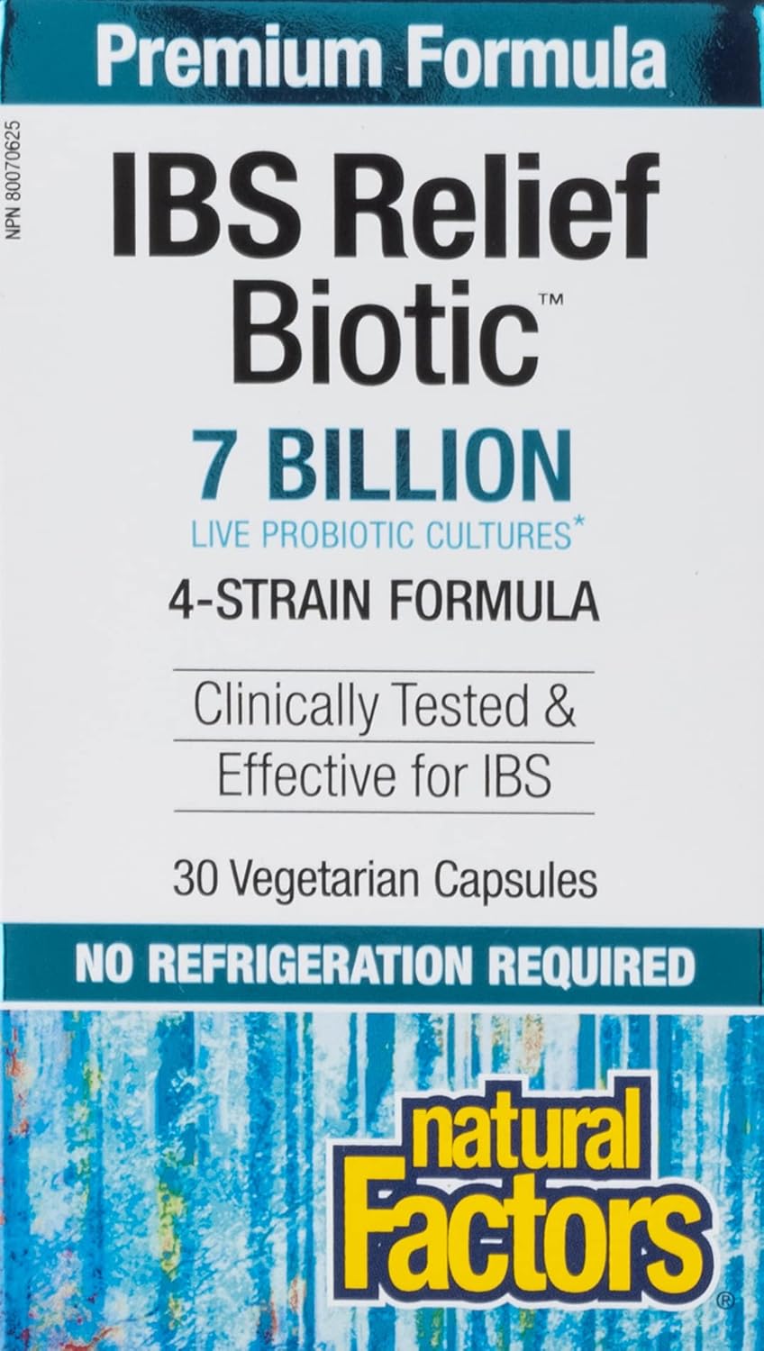 Natural Factors Reliefbiotic, 30 CT