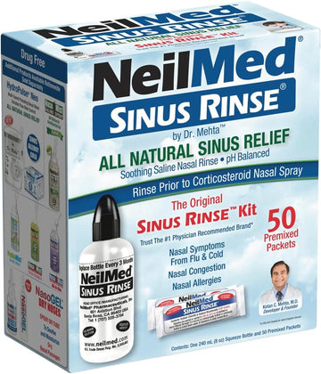 Neilmed Sinus Rinse - A Complete Sinus Nasal Rinse Kit, 50 Count (Pack Of 1)