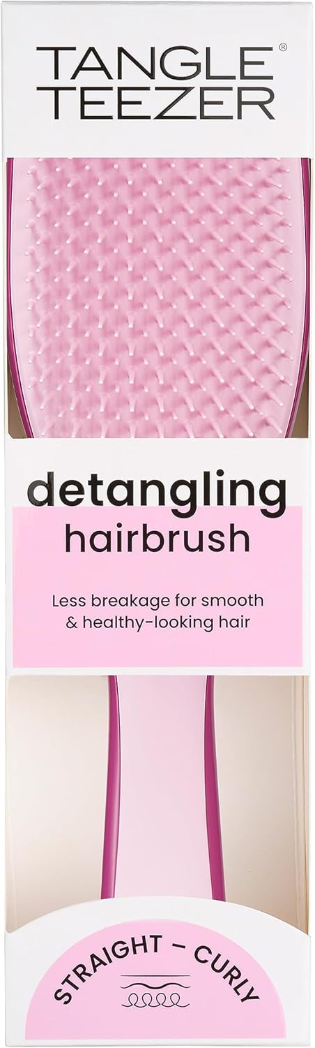 Tangle Teezer | The Wet Detangler Hairbrush For Wet & Dry Hair | For All Hair Types | Eliminates Knots & Reduces Breakage | Raspberry Rouge