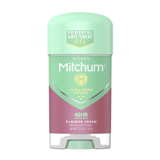 Mitchum Women's Deodorant, Antiperspirant Stick, Triple Odor Defense Gel, 48 Hr Protection, Flower Fresh, 2.25 Oz (Pack of 1) : Beauty & Personal Care