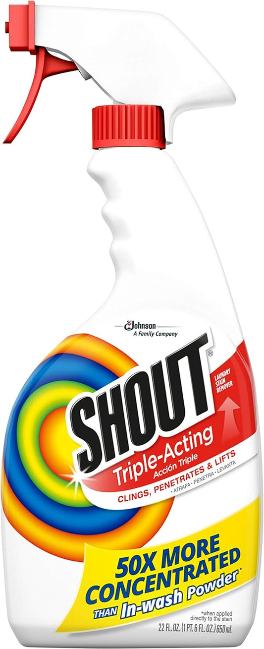 Shout Laundry Stain Remover Trigger Spray, 22 Fl Oz