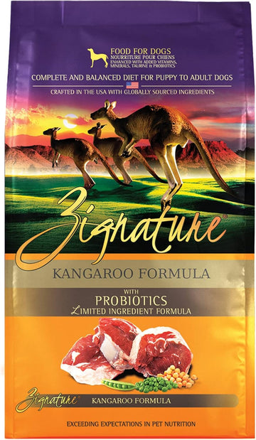 Zignature Kangaroo Limited Ingredient Formula Dry Dog Food 4Lb