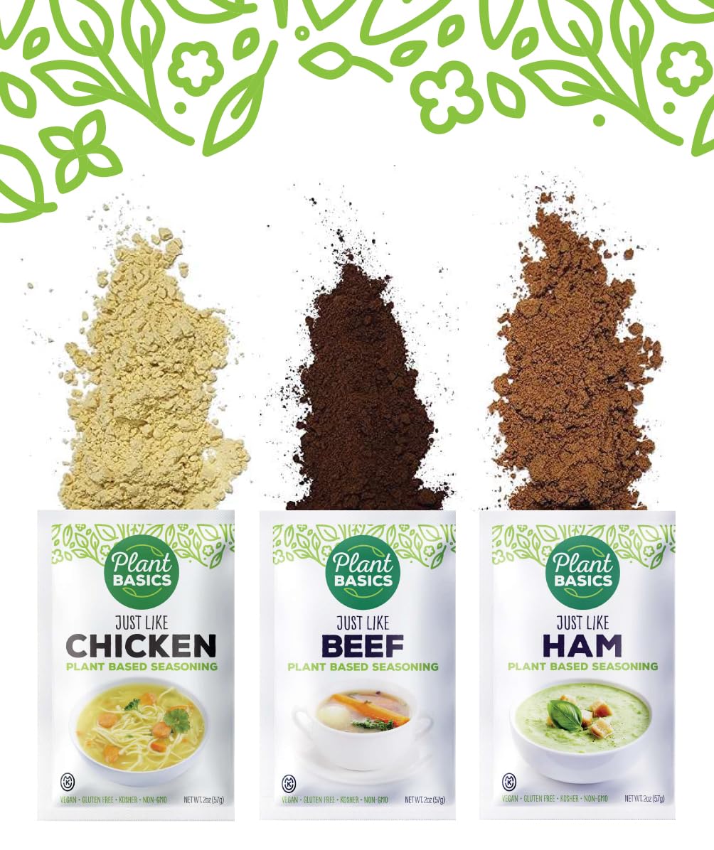 Plant Basics - Plant Based Seasoning, Just Like Chicken, 2 ounce, Vegan, Gluten Free, Kosher, Non-GMO : Grocery & Gourmet Food