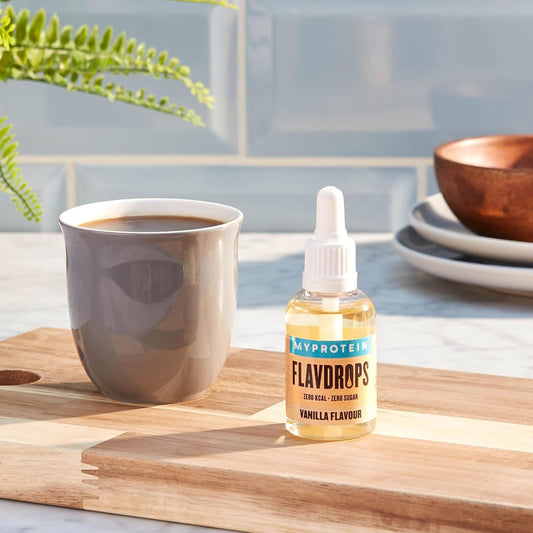 Myprotein Flavdrops Liquid Sweetener | Natural Flavour Enhancer For Protein, Oats, Coffee & More | Sugar-Free & Easy To Mix | Coconut 50 Ml