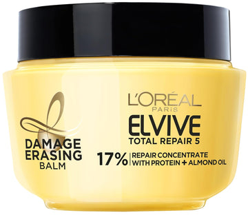 L'Oreal Paris Elvive Total Repair 5 Damage-Erasing Balm With Almond And Protein, 8.5 Ounce