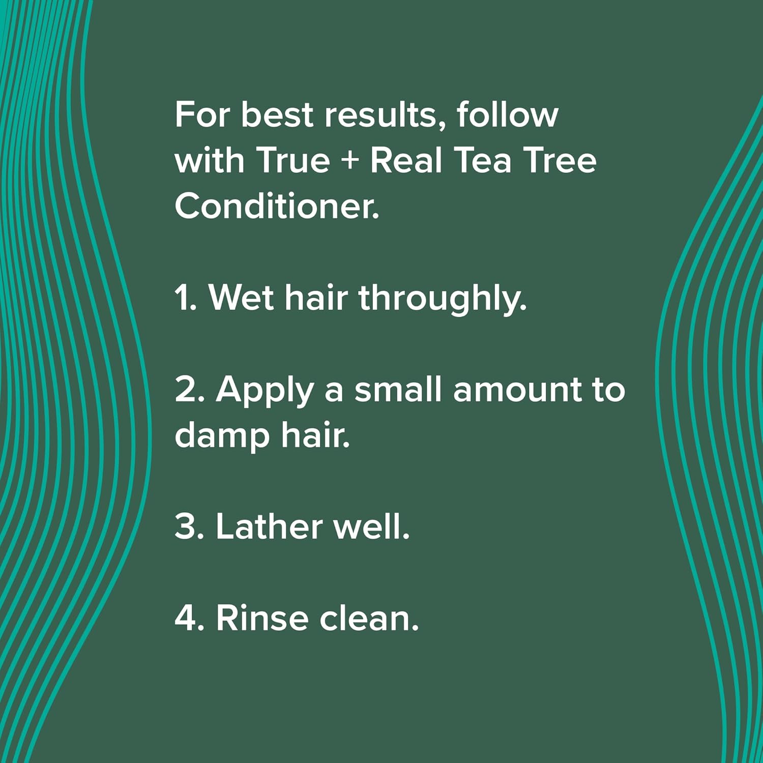 True+Real Tea Tree Shampoo, Invigorating Deep Clean Scalp Care, Refreshing Mint Scent, For All Hair Types, 10.14 oz : Beauty & Personal Care