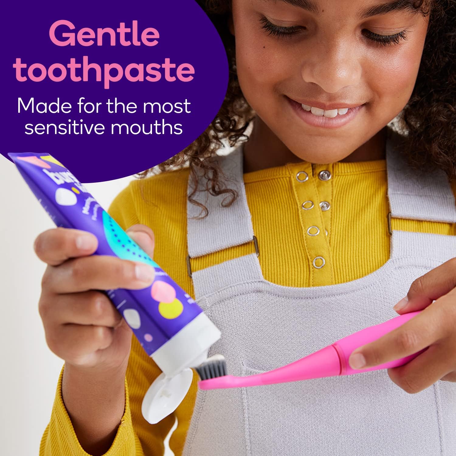 Burst Fluoride Free Strawberry Kids Toothpaste (4Oz) | Great Tasting | Dye Free For Baby & Toddler Age 0+ | With Nano Hydroxyapatite : Health & Household
