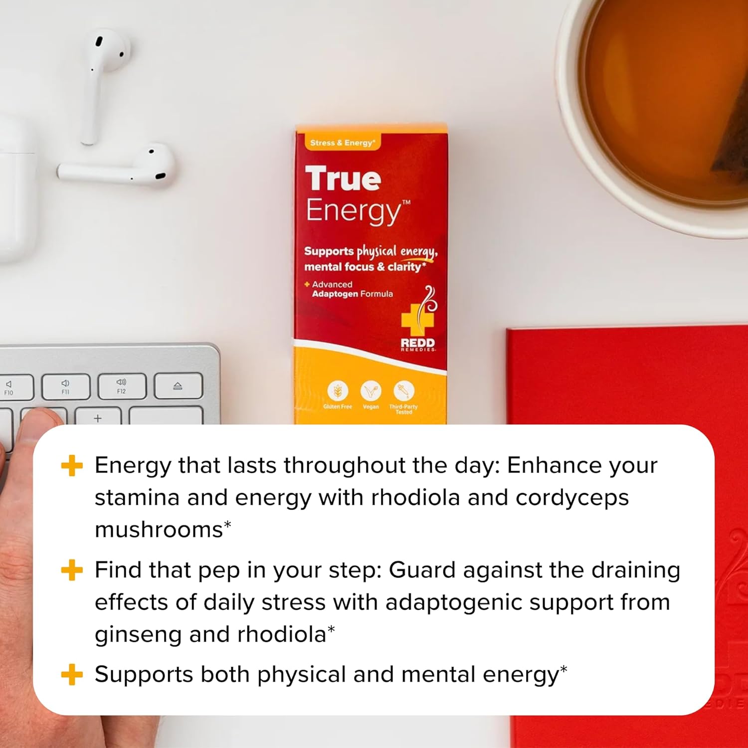 Redd Remedies, True Energy, Supports Energy Production And Stamina, 50 Vegan Capsules : Health & Household