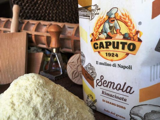 Caputo Antimo Di Grano Duro Rimacinata Semolina Flour - All Natural Dough For Fresh Pasta, 2.2 Lb