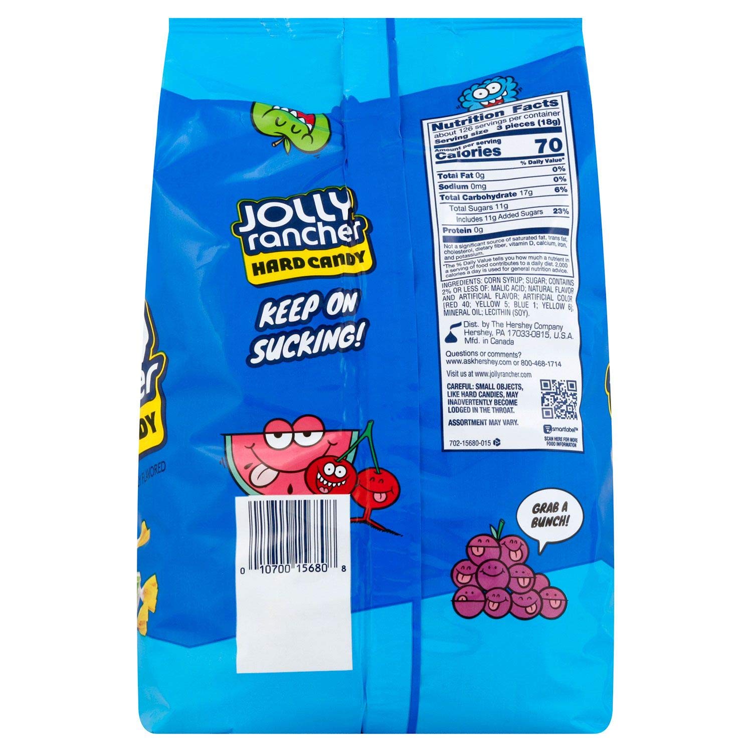 Jolly Rancher Hard Candy - 5 Pound Bag (8 Pack)