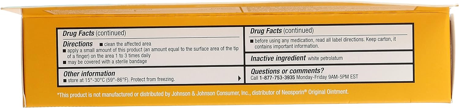 Rite Aid Triple Antibiotic Ointment 2 Ounce, First Aid Ointment for Minor Scratches and Wounds and Prevents Infection : Health & Household