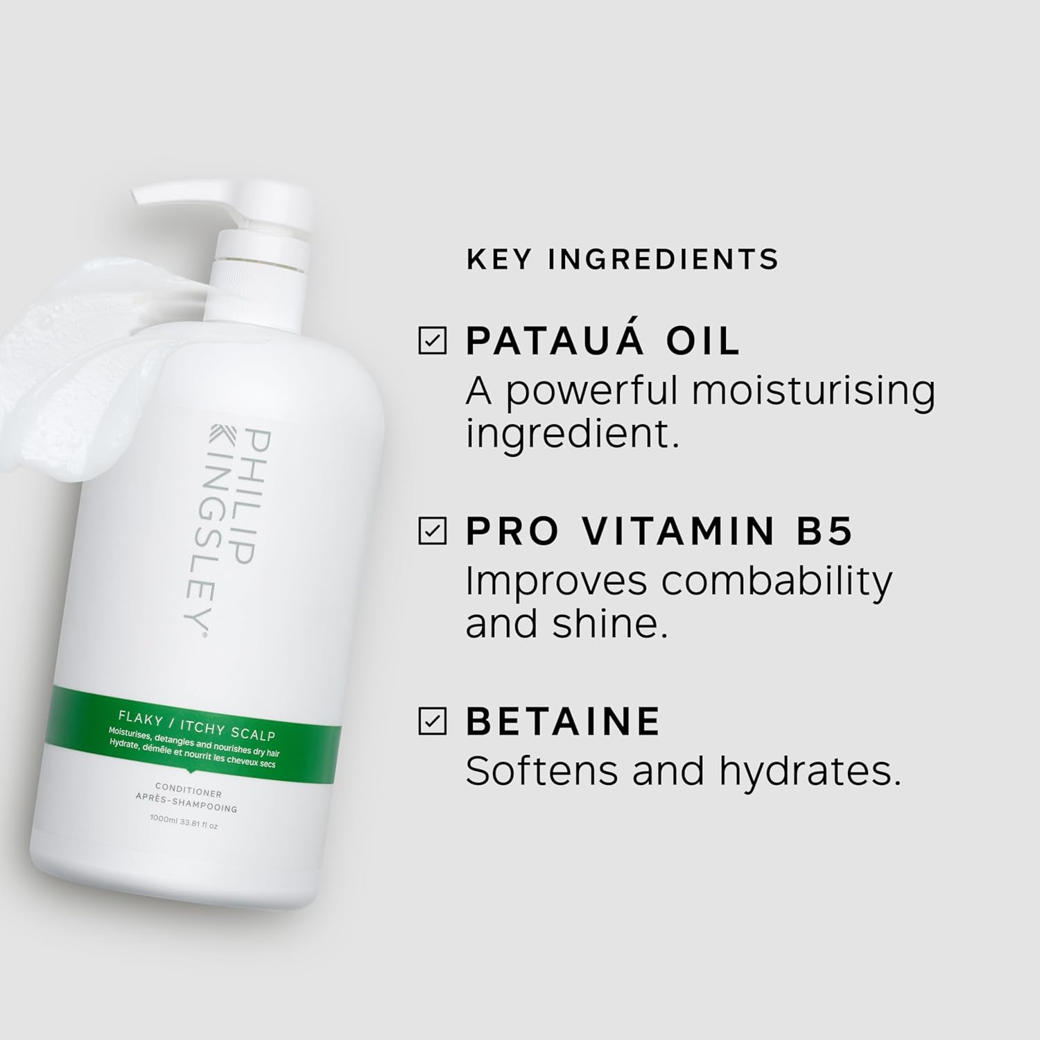 Philip Kingsley | Flaky/Itchy Scalp Conditioner | Anit-Dandruff Conditioner For Flaky, Itchy, Dry and/or Oily Scalps | Cleansing Scalp Care | Hydrates, Soothes, Calms and Detangles | 1000ml : Amazon.co.uk: Beauty