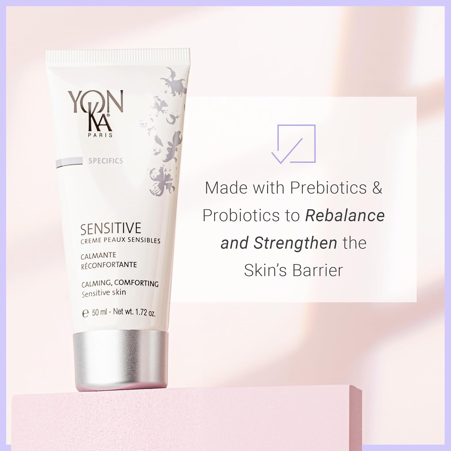 Yon-Ka Sensitive Creme (50Ml) Hydrating Facial Moisturizer For Sensitive Skin, Prebiotic And Probiotic Skincare, Fragrance-Free : Beauty & Personal Care
