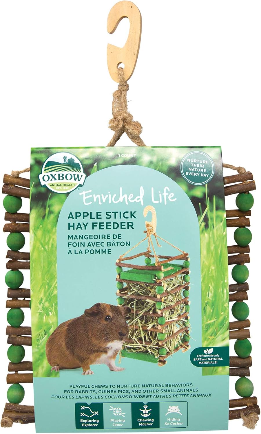 Oxbow Enriched Life Apple Stick Hay Feeder