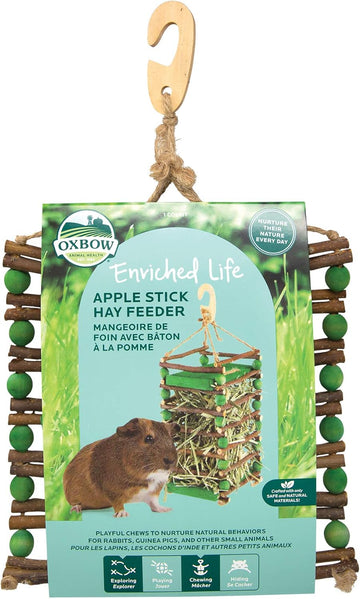 Oxbow Enriched Life Apple Stick Hay Feeder